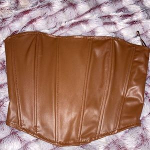 brown zara corset